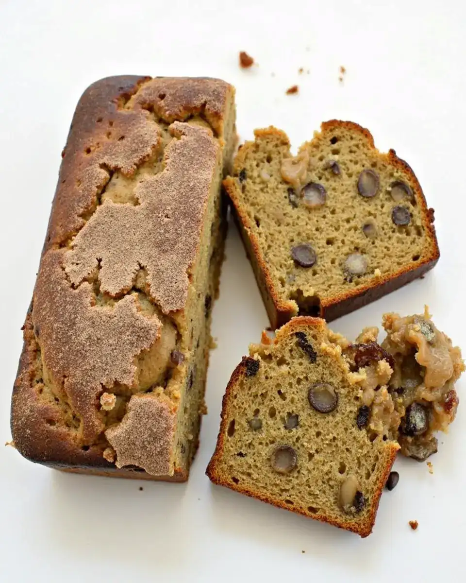 Why is banana bread not cooked in middle? Example of underbaked loaf