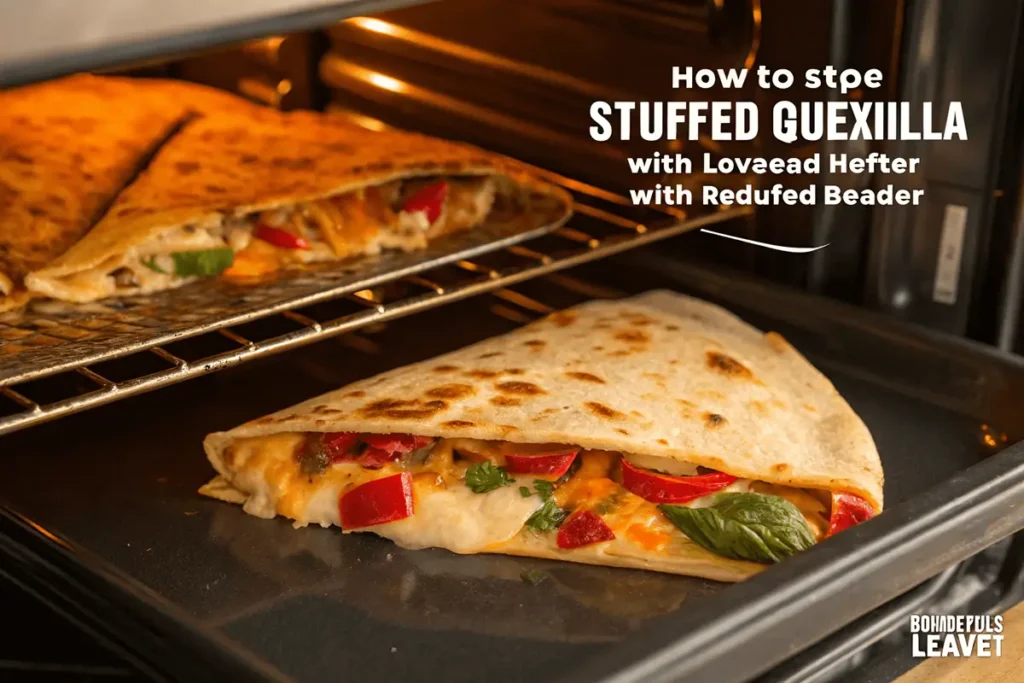 How Do I Store and Reheat Leftover Stuffed Quesadilla? Creative presentation of stuffed quesadilla with unique ingredients.