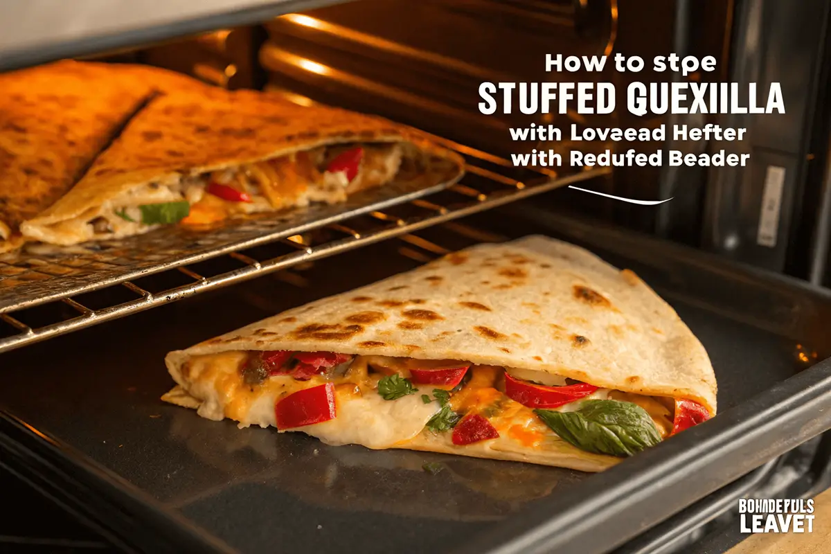 How Do I Store and Reheat Leftover Stuffed Quesadilla? Creative presentation of stuffed quesadilla with unique ingredients.