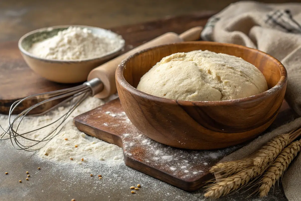 What do you do with sourdough discard? A fresh bowl of discard ready for baking.