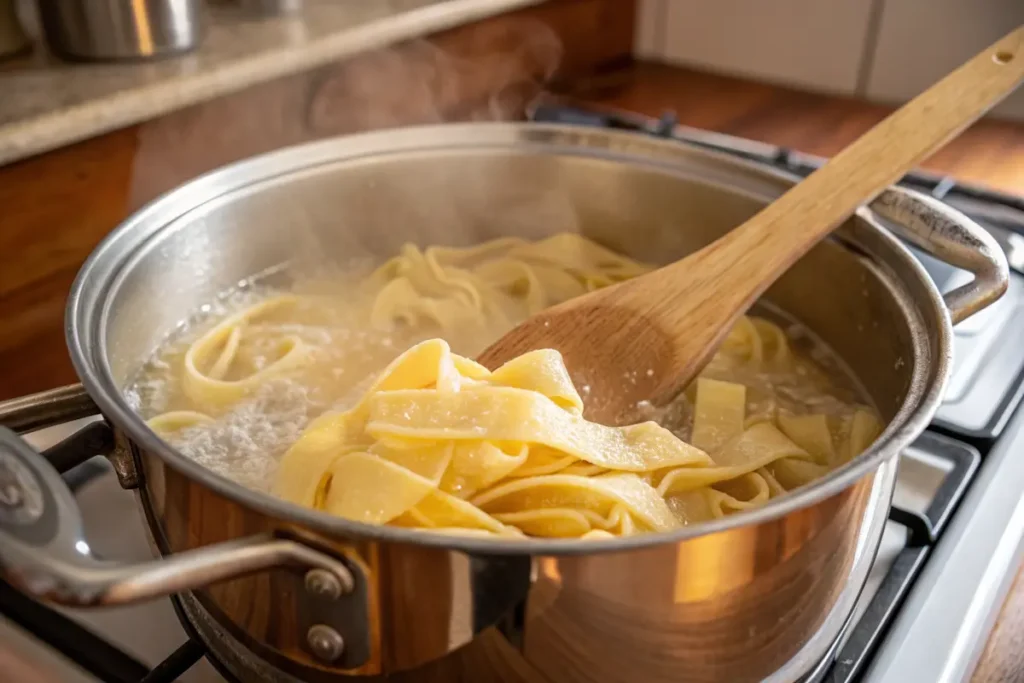 Cooking pappardelle pasta the right way