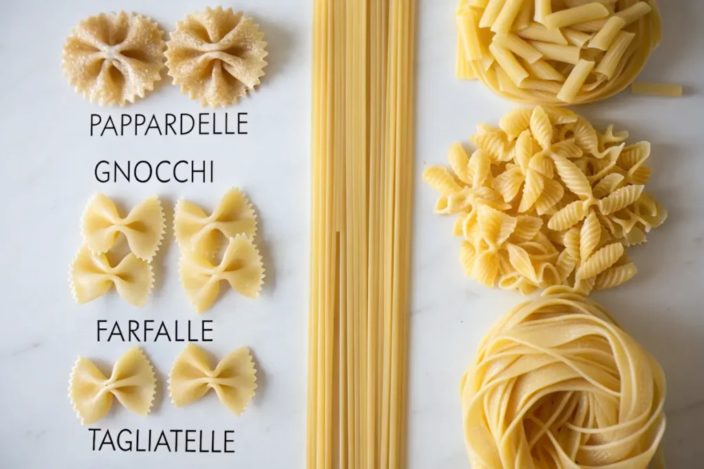 Italian pasta pronunciation guide for pappardelle, farfalle, and more