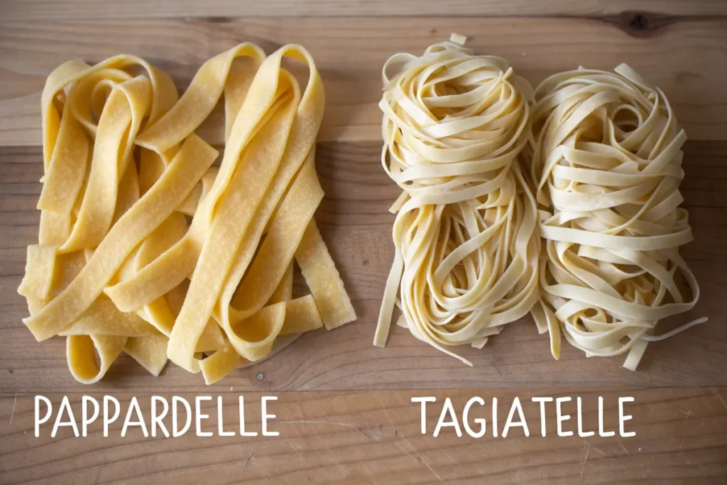 Pappardelle vs. tagliatelle – Key differences