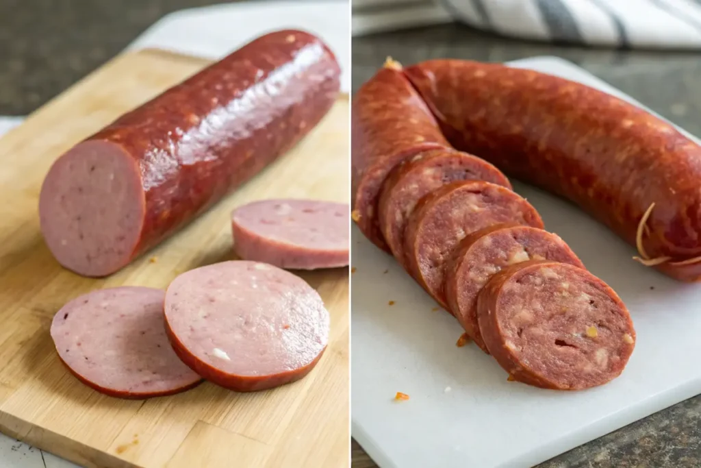 Raw vs. cooked sausage – How to tell the difference.