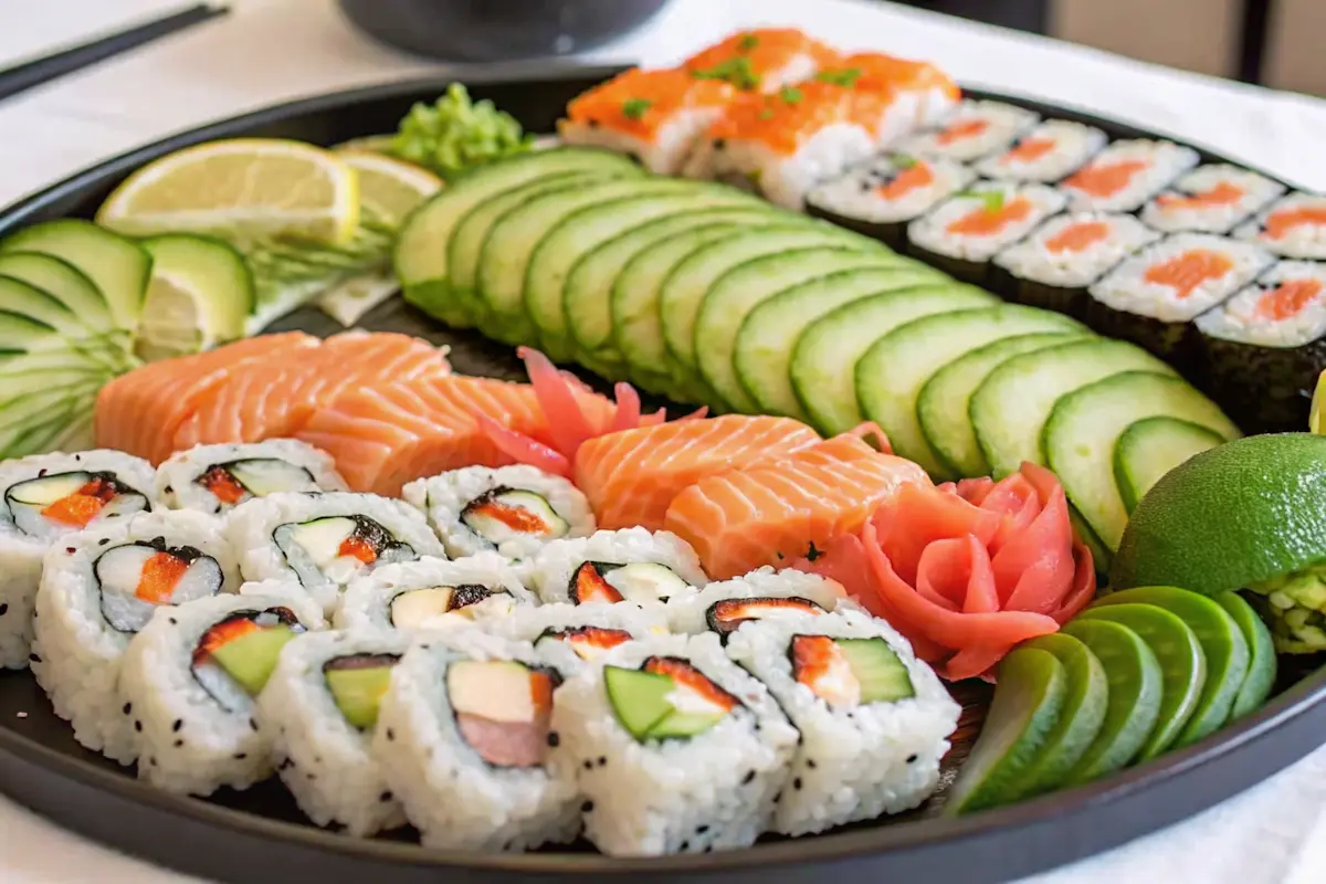 What does the Boston roll have in it? A fresh Boston roll with shrimp, avocado, cucumber, and masago.