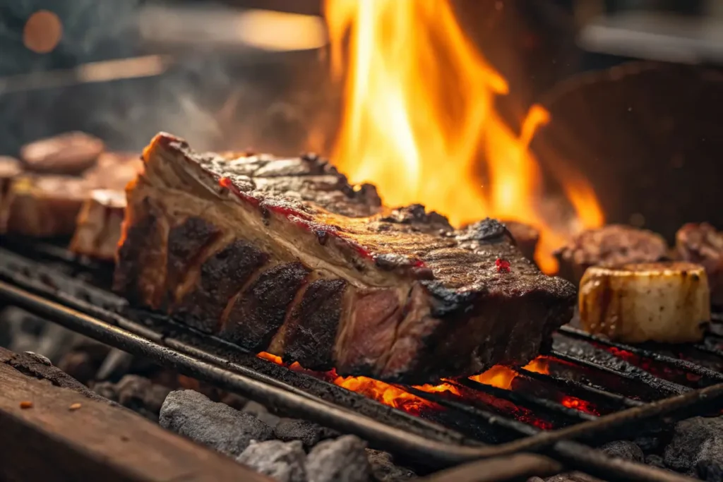 Argentinian asado, a famous Latin American beef dish.