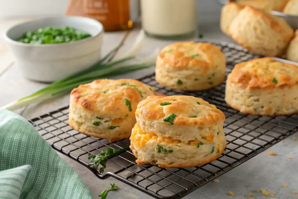 Biscuit recipe variation with cheddar and chives
