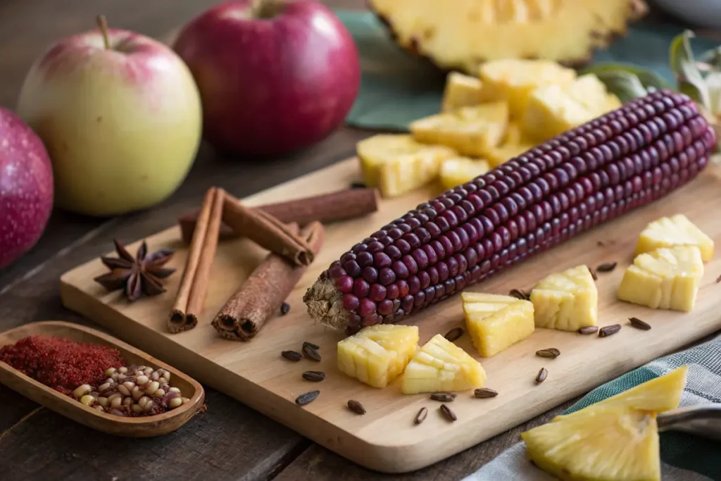 ingredients for botella de chicha morada