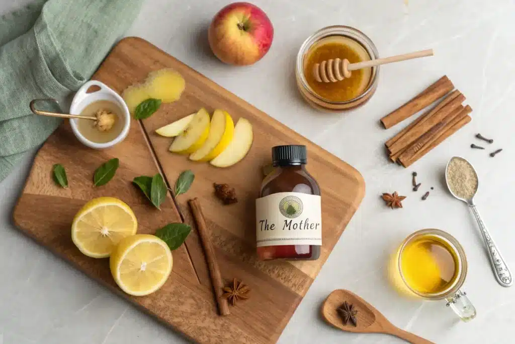 ingredients for apple cider vinegar fat burning drink