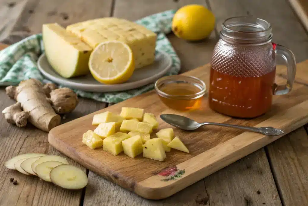 ACV pineapple smoothie ingredients for belly fat slim-down.