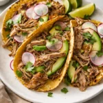carnitas cooked on the stovetop with crispy edges